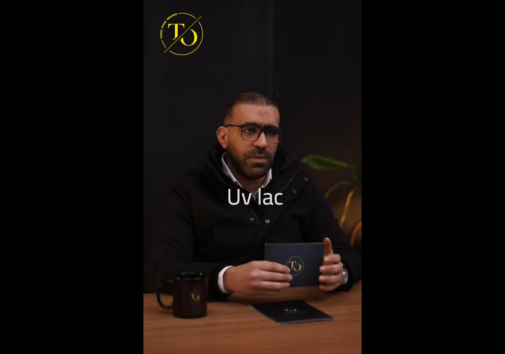 لامع أو ماط ساده على كونتر ❌