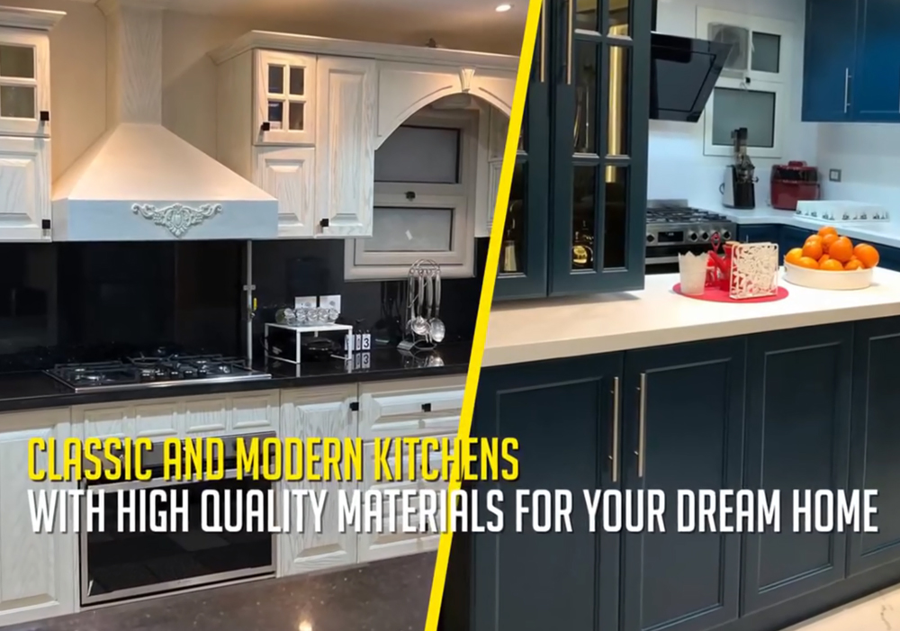 مهما كان نوع أو شكل خامة المطبخ أو الدريسنج روم اللي بتدوري عليها هتلاقيها في Tarek Omar Designs✅